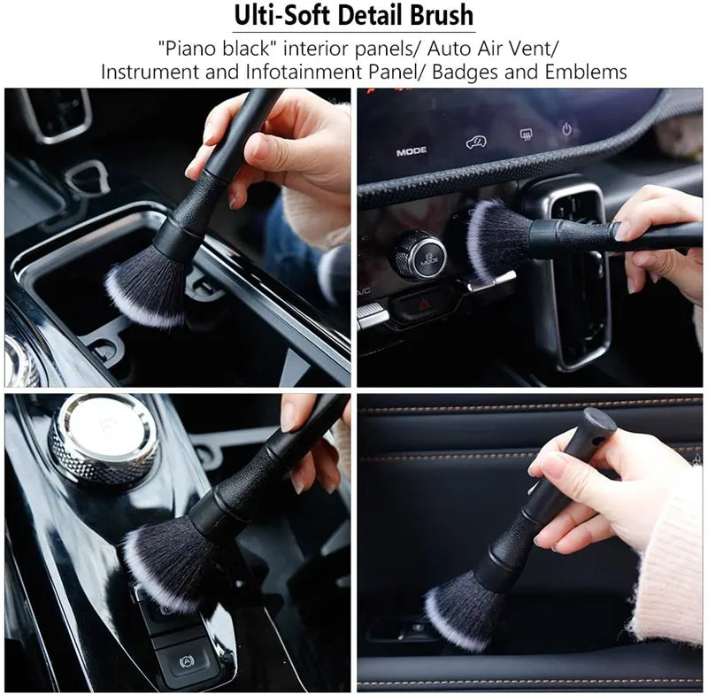 Ultra-Soft Car Detailing Brush - Synthetic Boars Hair