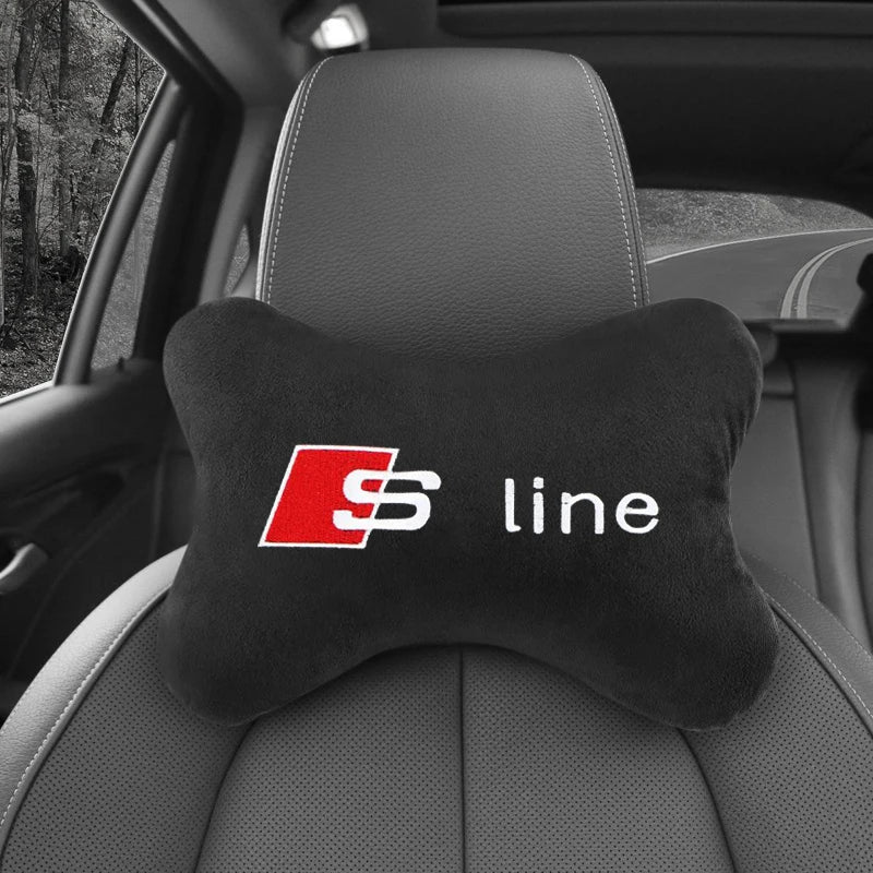 Car Neck Pillow Headrest Pad for Audi