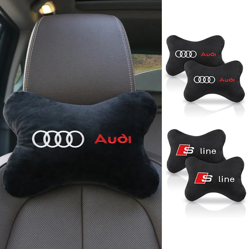 Car Neck Pillow Headrest Pad for Audi